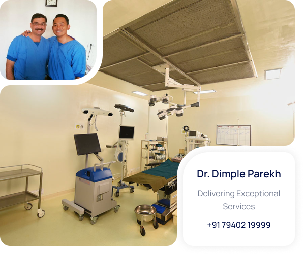 Dr. Dimple Parekh is a surgeon specializing in knee replacement surgery. He has over 50 years of experience and has performed over 50,000 surgeries.